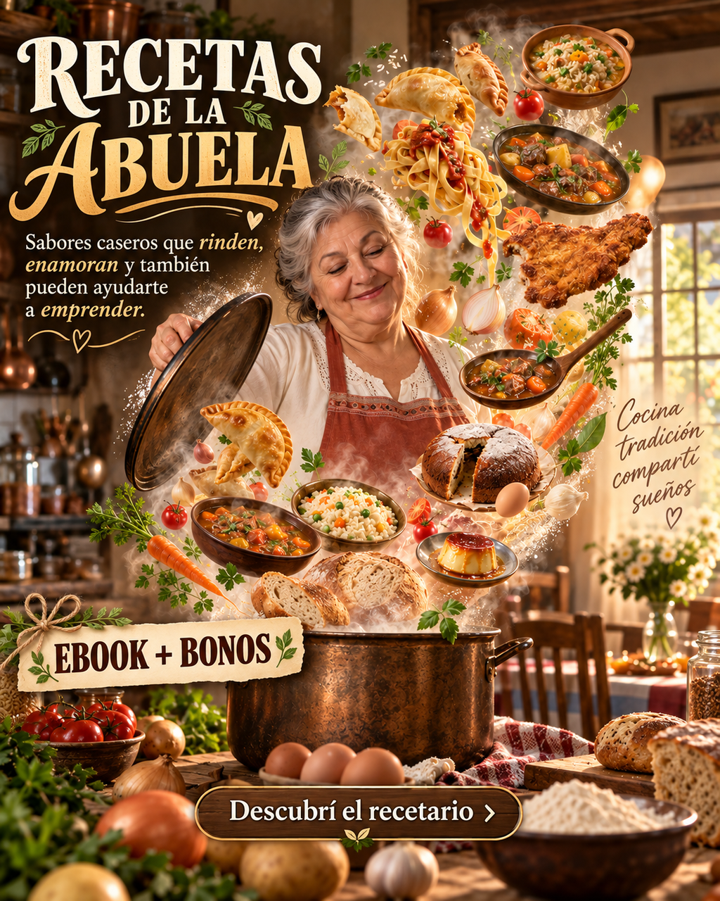 300 Recetas Anti-Inflación + 5 Bonos | Cociná Rico, Gastá Menos y Generá Ingresos Extra